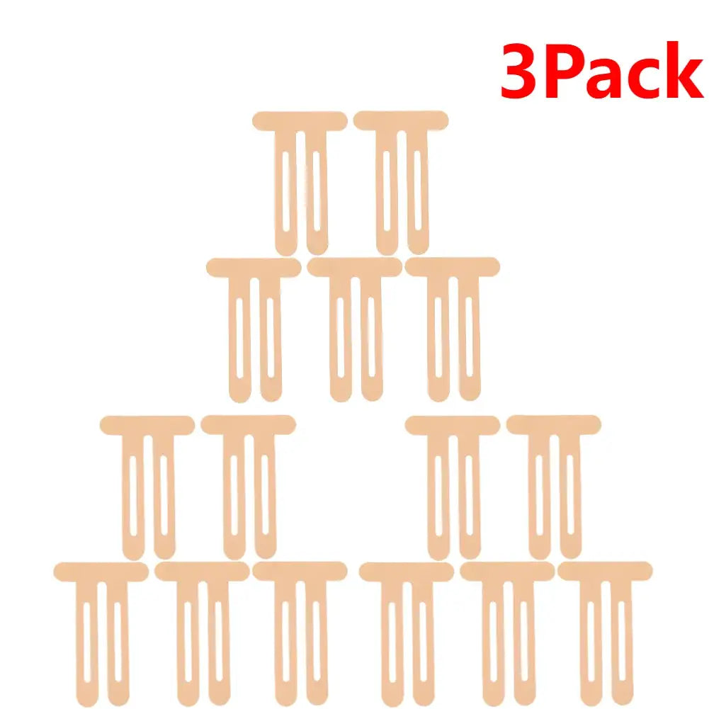 Kinesiology tape patches, beige, by Simples Market, 3-pack of 5 pieces (15 patches), breathable knee/shoulder tape
