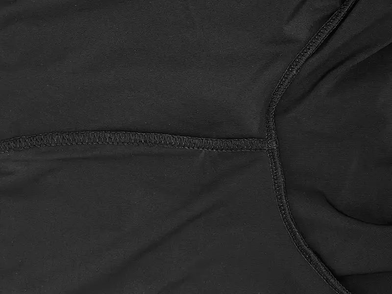 Simples Market men body shaper tummy control compression shorts in black with flatlock seams
