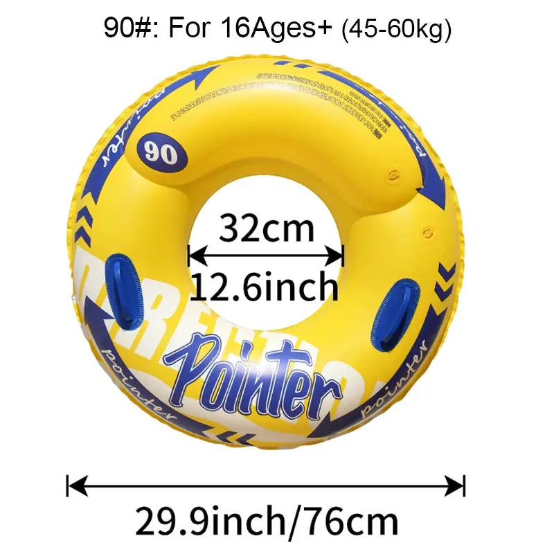 Double Balloon Inflatable Swimming Ring for Adults Beach Toys Pool Floaties Inner Tube Durable Comfort