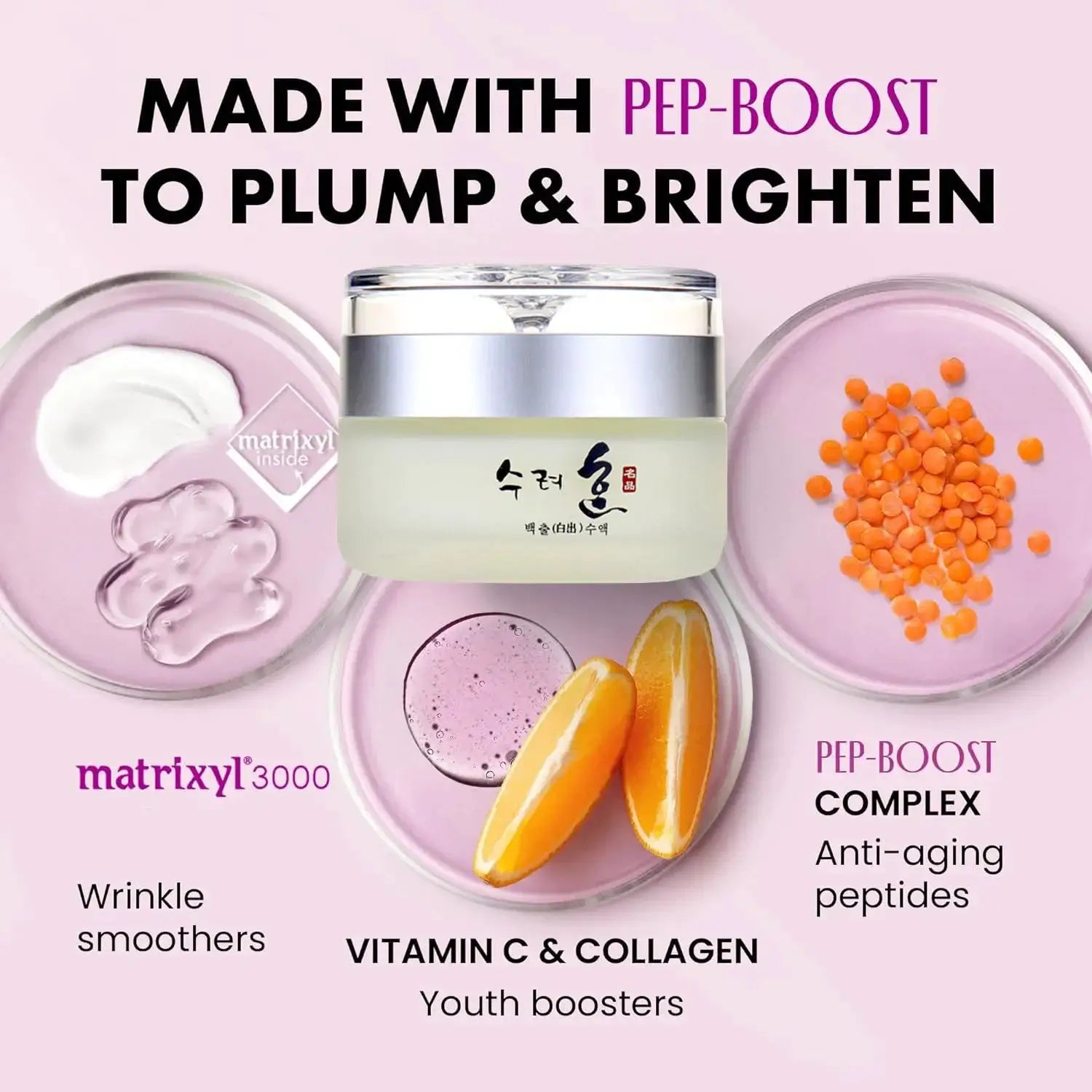 50g Collagen Face Cream Nourish And Plump Skin Fresh Texture Day And Night Moisturizer Korean Cosmetics
