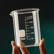 High Borosilicate Glass Measuring Cup Beaker 50ml to 1000ml with Clear Etched Scale for Kitchen and Laboratory Baking