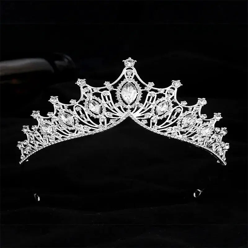 Queen Crown For Women And Girls Pageant Tiara With Crystals Beaded Baroque Vintage Headband And Combs