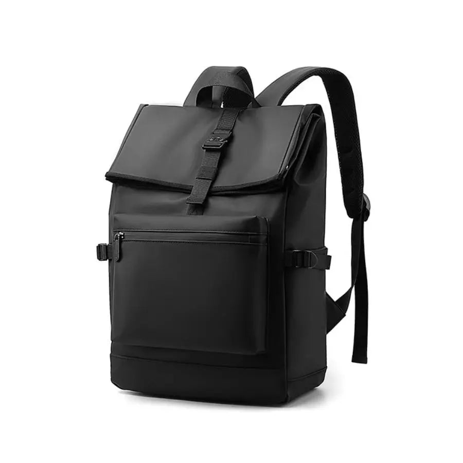 Simples Market 17-inch urban men's black laptop backpack with large capacity