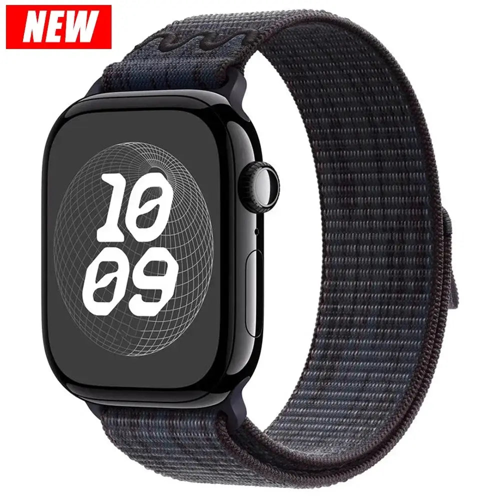 Nylon Loop Strap for Apple Watch Ultra 3 49mm Bracelet iWatch 11 10 9 8 7 6 5 4 se Sport NEW Design 42-46mm 45mm 44mm 41mm Band