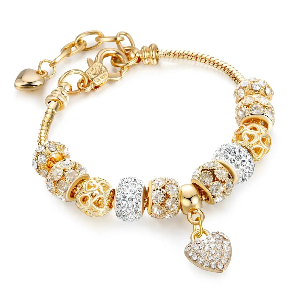 Women's Fashion Panjiadorado Element Heart Love Bracelet For Dating Travel Parties Festivals Gift