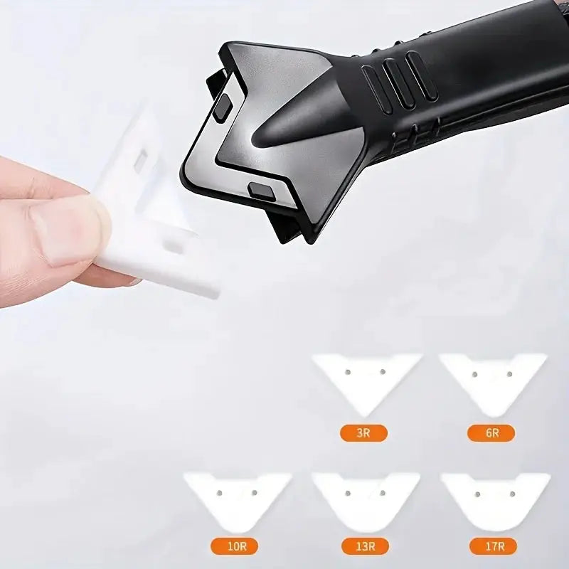 5 In 1 Metal Head Shovel Glue Tool Kit Silicone Spatula Caulk Remover Grout Removal Sealant Finishing Corner Scraper