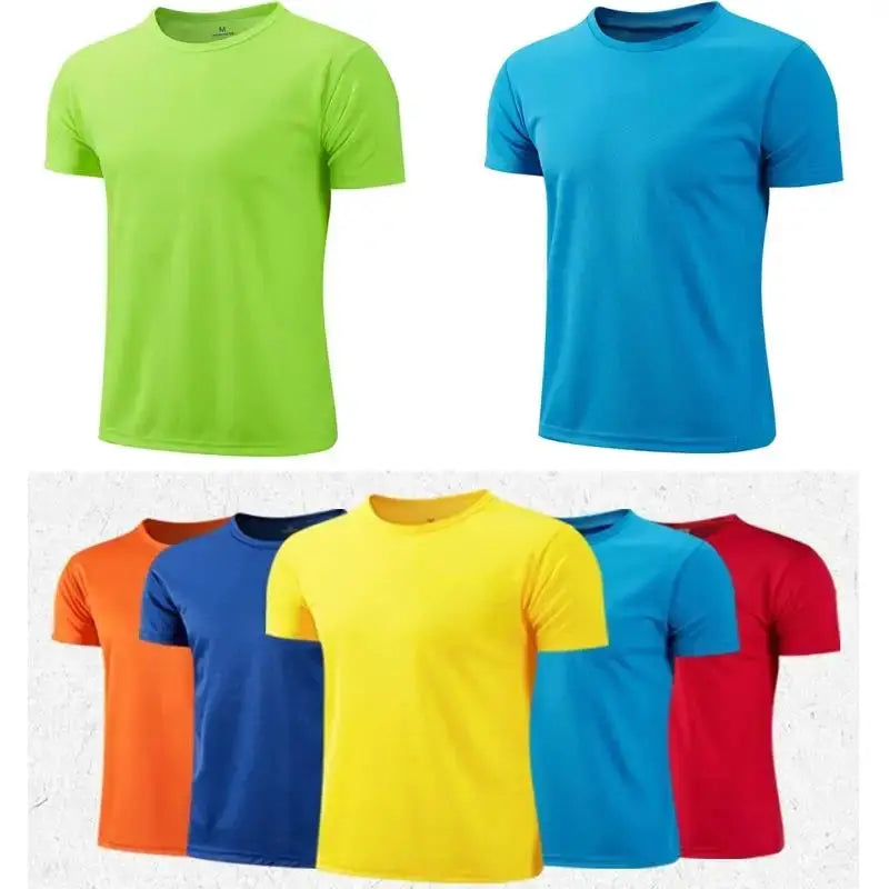 Unisex Quick Dry Short Sleeve Sport T Shirt For Running Gym Training Breathable Fitness Wear