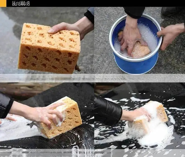 Simples Market car wash sponge block, large yellow honeycomb sponge for automotive cleaning