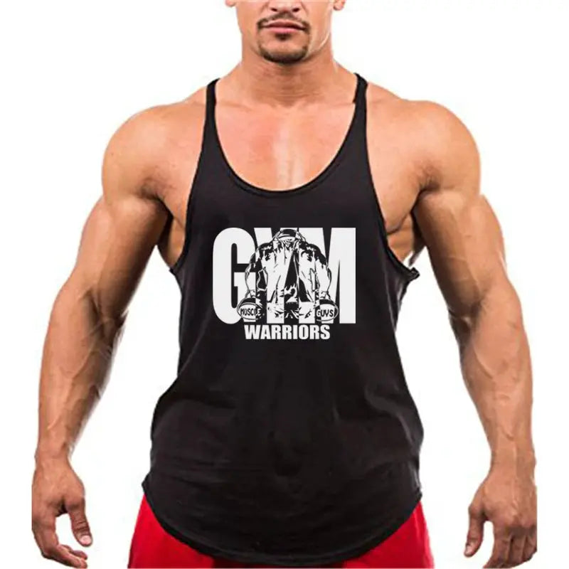 VitalPeak Gym Tank Top Y Back Sleeveless Vest Breathable Cotton Fitness Shirt For Full Range Of Motion