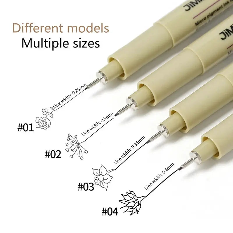 Nail Art Graffiti Line Pen Gel Painting Waterproof Precision Nib With Ultra Fine Brush For Crisp Detailed Nail Art