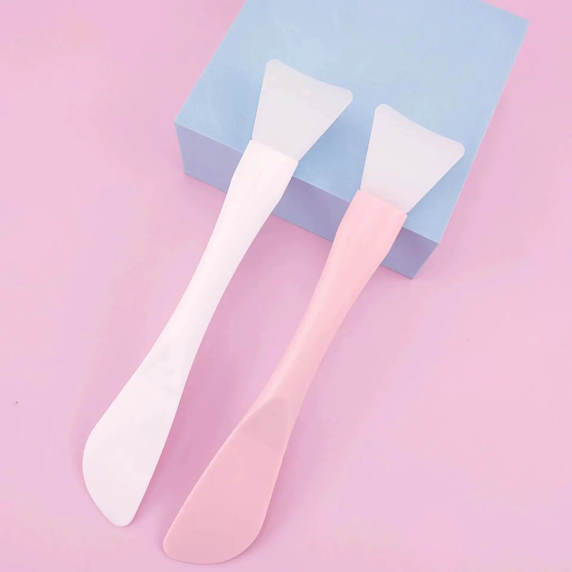 Silicone Facial Mask Brush With Soft Head And Scraper Dual Use Mud Film Tool For DIY Beauty Wholesale