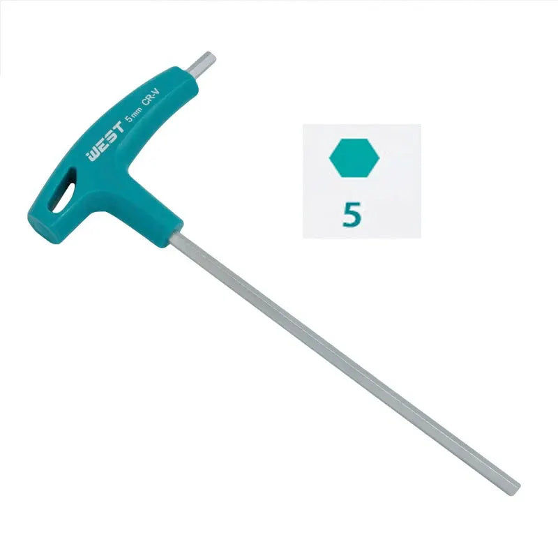 T Handle Hex Allen Key Set For Bike Repair Tools Ergonomic Grips 2mm 2.5mm 3mm 4mm 5mm 6mm 8mm
