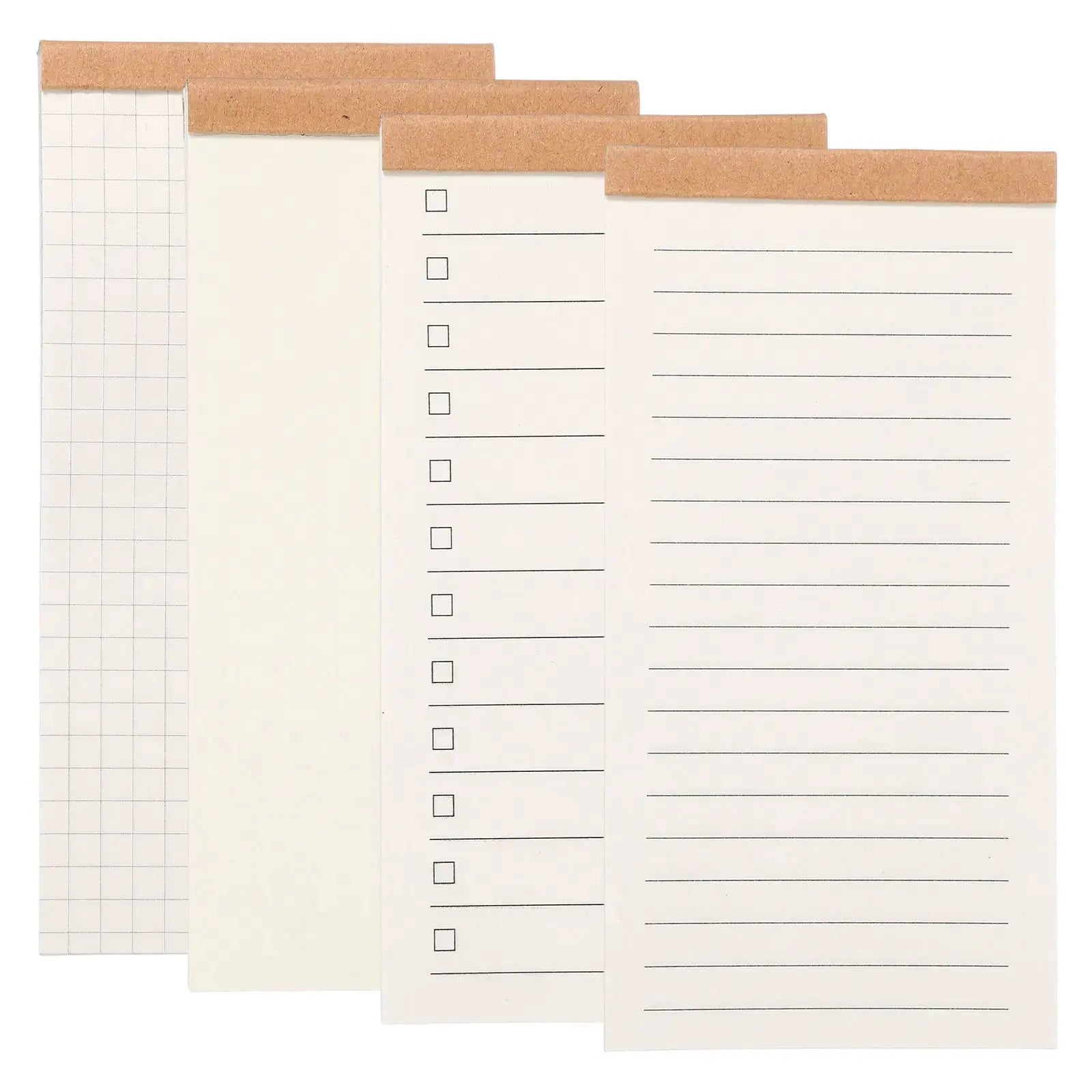 Simples Market 5-pack portable field notes small notepads, 50 sheets each, cork-bound top