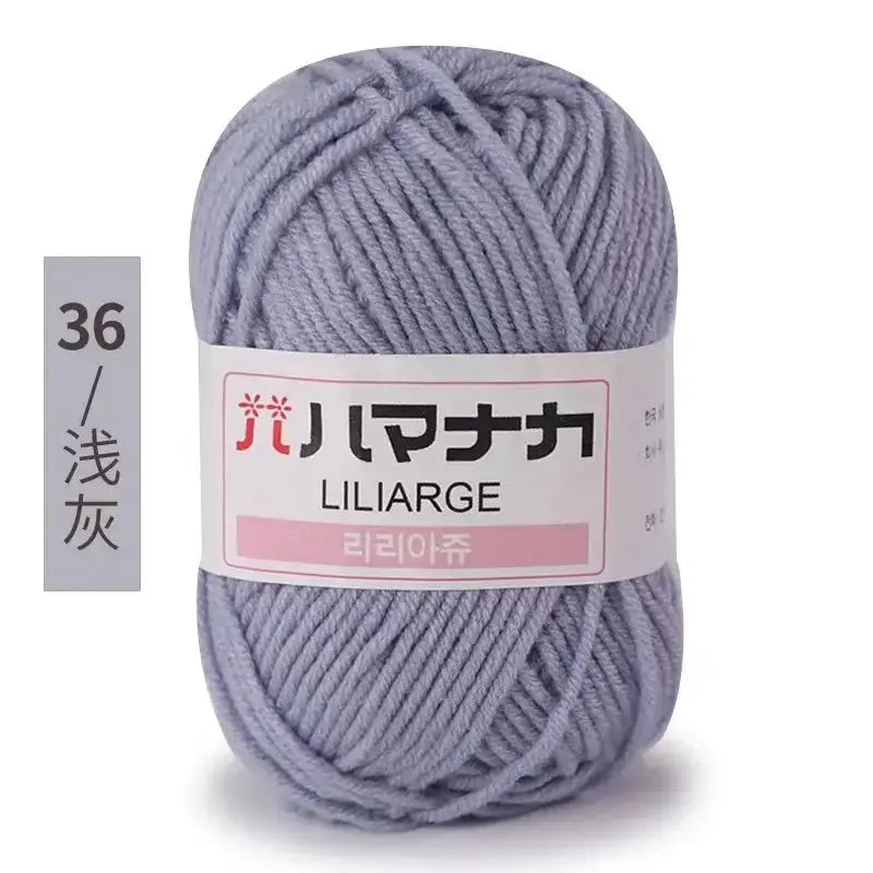 Milk Sweet Soft Cotton Baby Yarn Bamboo Blend Velvet Thick Wool For Hand Knitting And Crochet DIY Sweaters