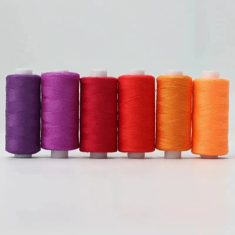 24 Color 100 Percent Polyester Sewing Thread Set For Machine And Hand Embroidery About 40 Meters Per Roll