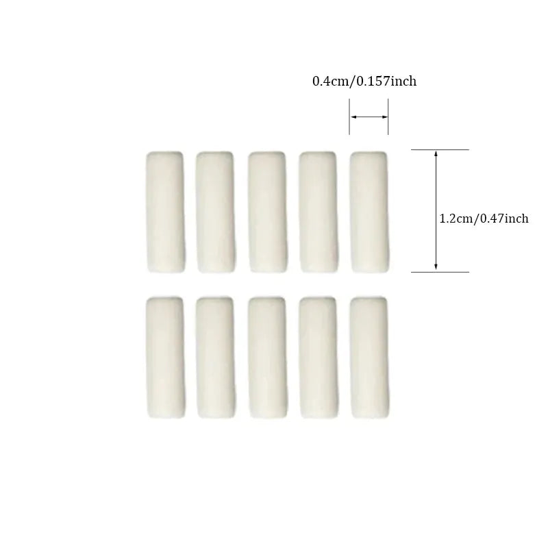 20pcs Mechanical Pencil Tail Mini Erasers by Simples Market; white, replaceable core, for office & sketching