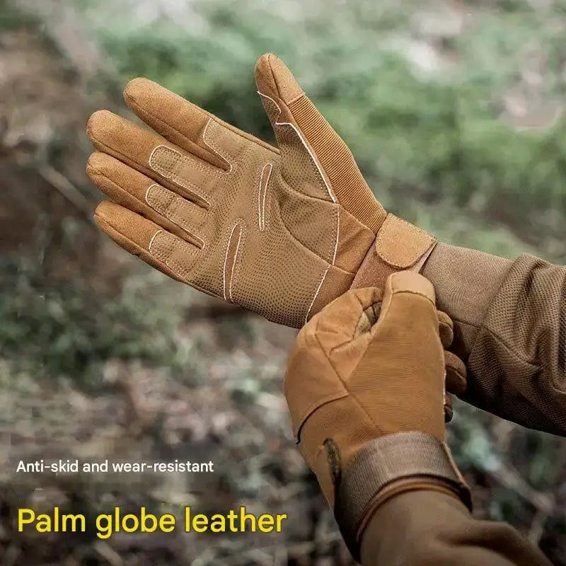 Winter Warm Tactical Gloves For Men Rubber Shell Protection Thickened Insulation Touchscreen Outdoor Riding Cold Weather
