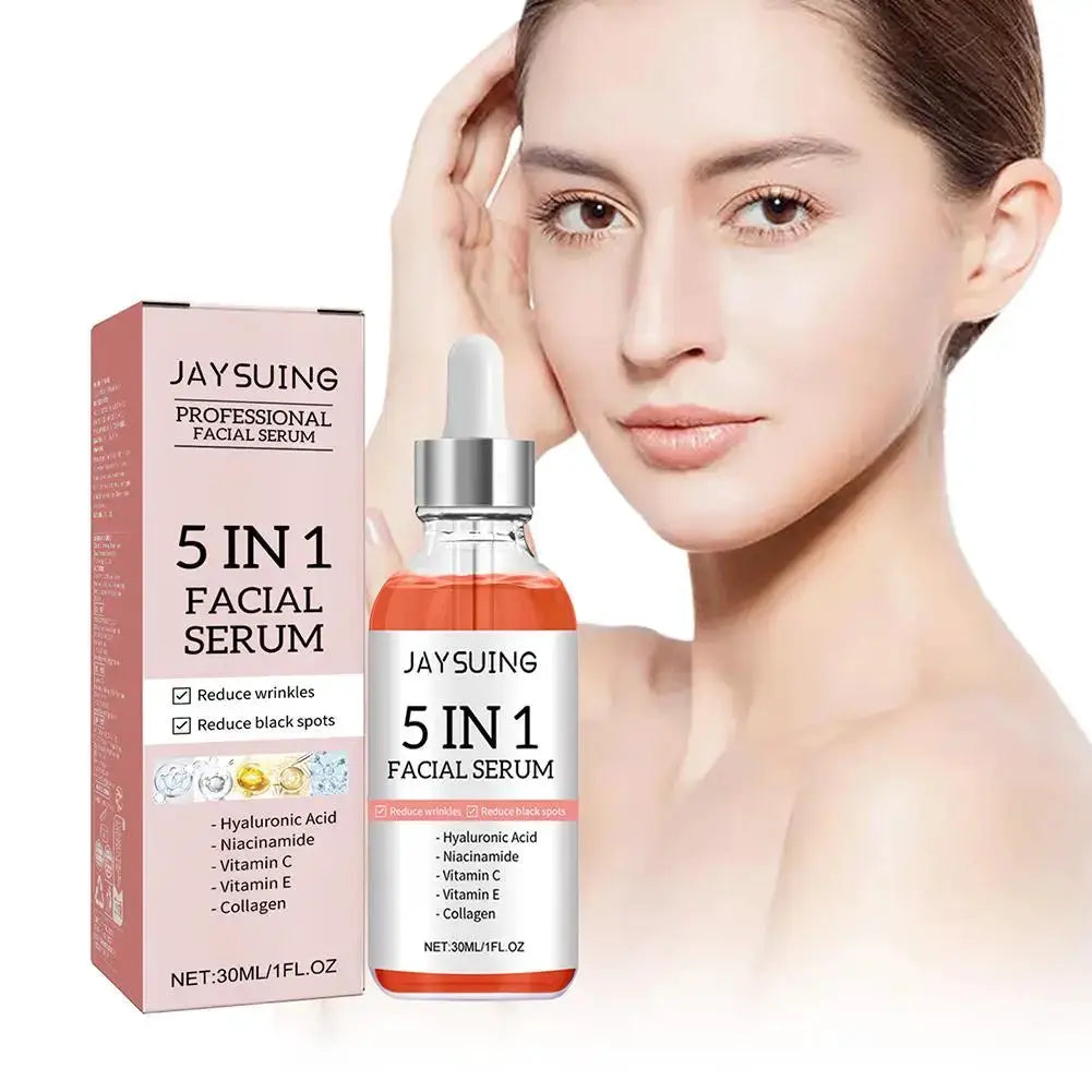 LuminaDerm 5 In 1 Fade Fine Lines Serum For Brightening And Firming With Vitamin C And Hyaluronic Acid