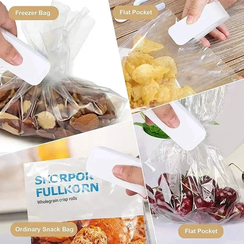 Mini Heat Bag Sealing Machine Portable Food Packaging Sealer For Plastic Bags Closure