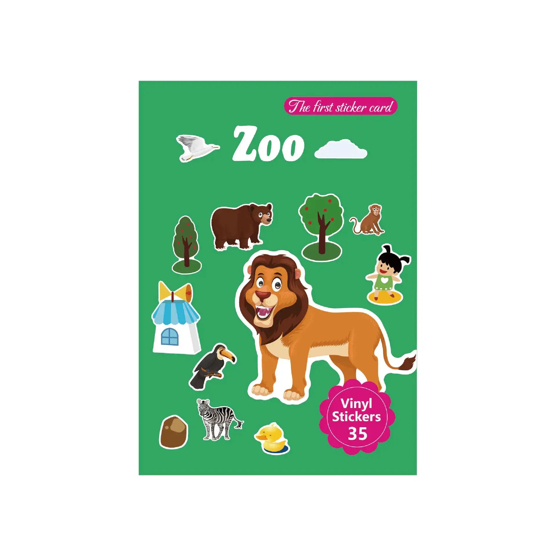 Reusable Scene Sticker Books For Kids Diy Puzzle Stickers Cartoon Animals Learning Cognition Toys Gift