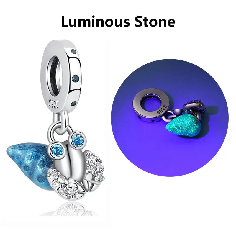 925 Sterling Silver Travel Theme Charms Beads London Bus Paris Suitcase Sam Panda Bracelets Necklaces Women DIY Jewelry