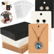 50 Pcs Blank 6x9cm Necklace Earring Jewelry Cards Paper Display Tags For Jewelry Making