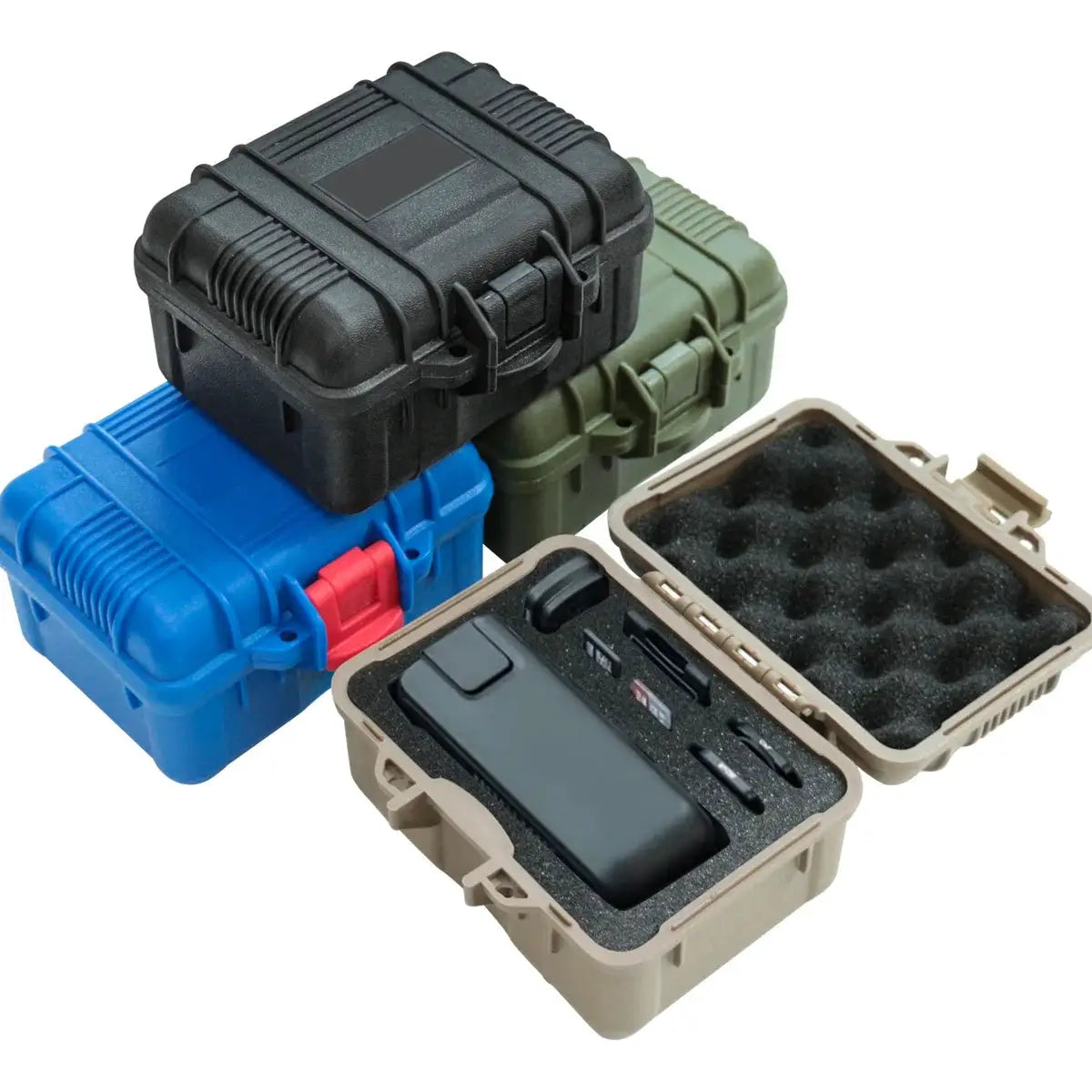 GuardPro Outdoor Shield Hard Case With Anti Shock Foam For Fragile Items And Small Electronics