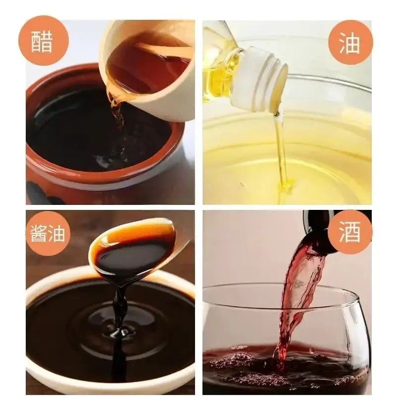 Leakproof Glass Seasoning Bottle For Oils Soy Sauce Vinegar Sesame Oil Heat Resistant Borosilicate Kitchen Kettle