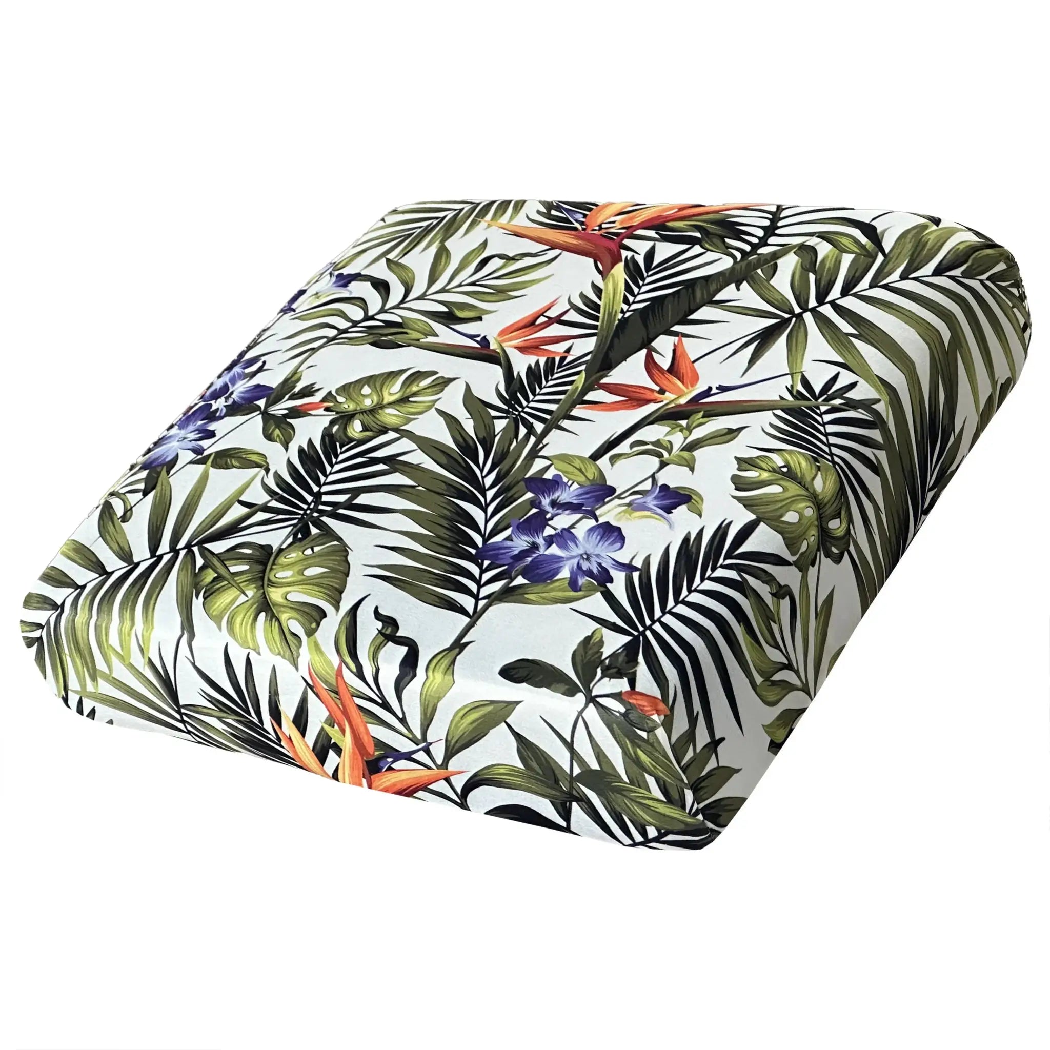 Sofa cover by Simples Market, tropical rainforest leaf print, milk silk, elastic, dust-proof