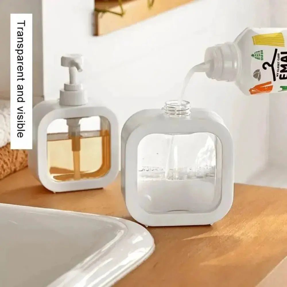 Large Capacity Transparent Soap Dispenser Bottle 300ML 500ML For Liquid Soap Shower Gel Laundry Detergent Storage