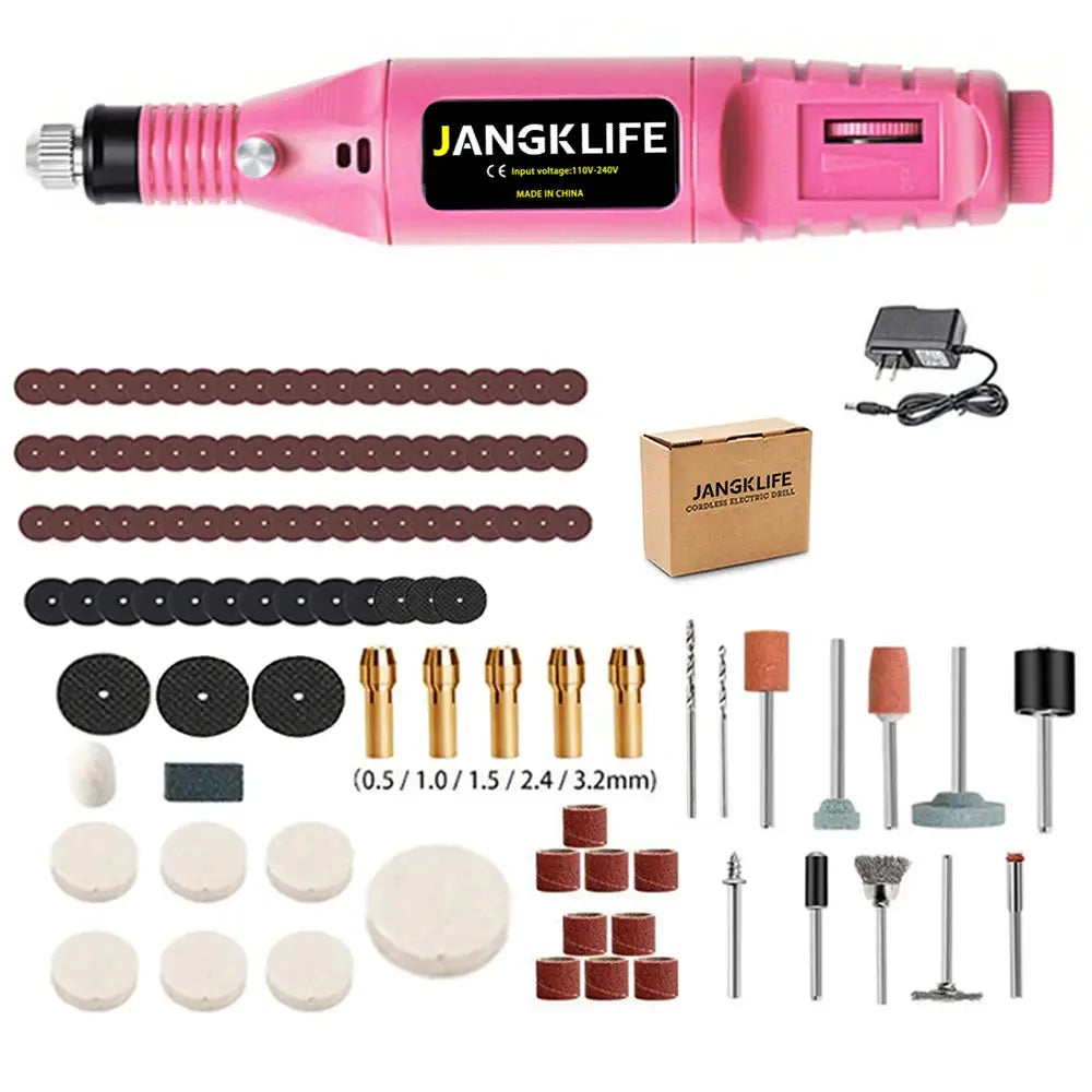 Jangklife 9V Mini Electric Carving Pen Variable Speed Rotary Tool Kit for Grinding Engraving and Polishing