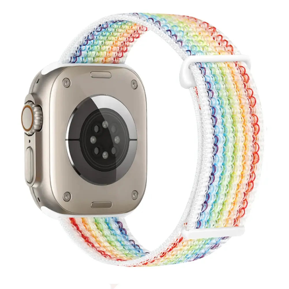 Nylon Strap for Apple Watch 10 42mm 46mm Ultra 2 49mm Breathable Replacement Wristband for IWatch 9 8 7 6 5 4 3SE 45mm 41mm 44mm