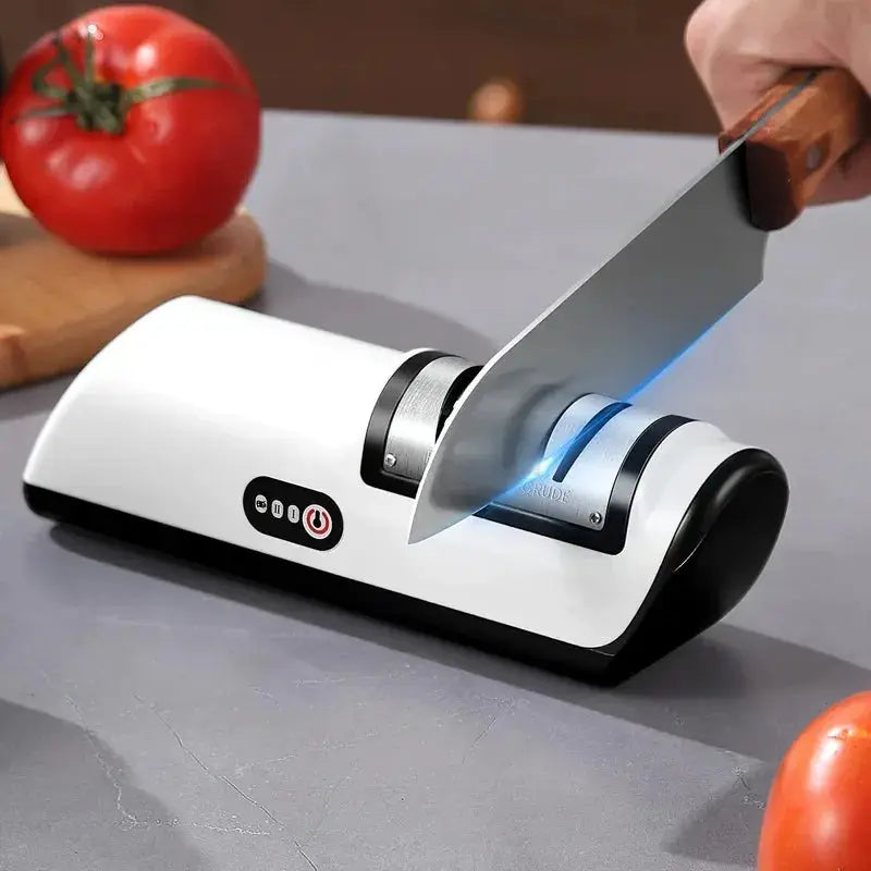 Kitchen Electric Knife Sharpener Multifunctional Automatic Professional With 4 Gears Stainless Steel Kitchen Accessory