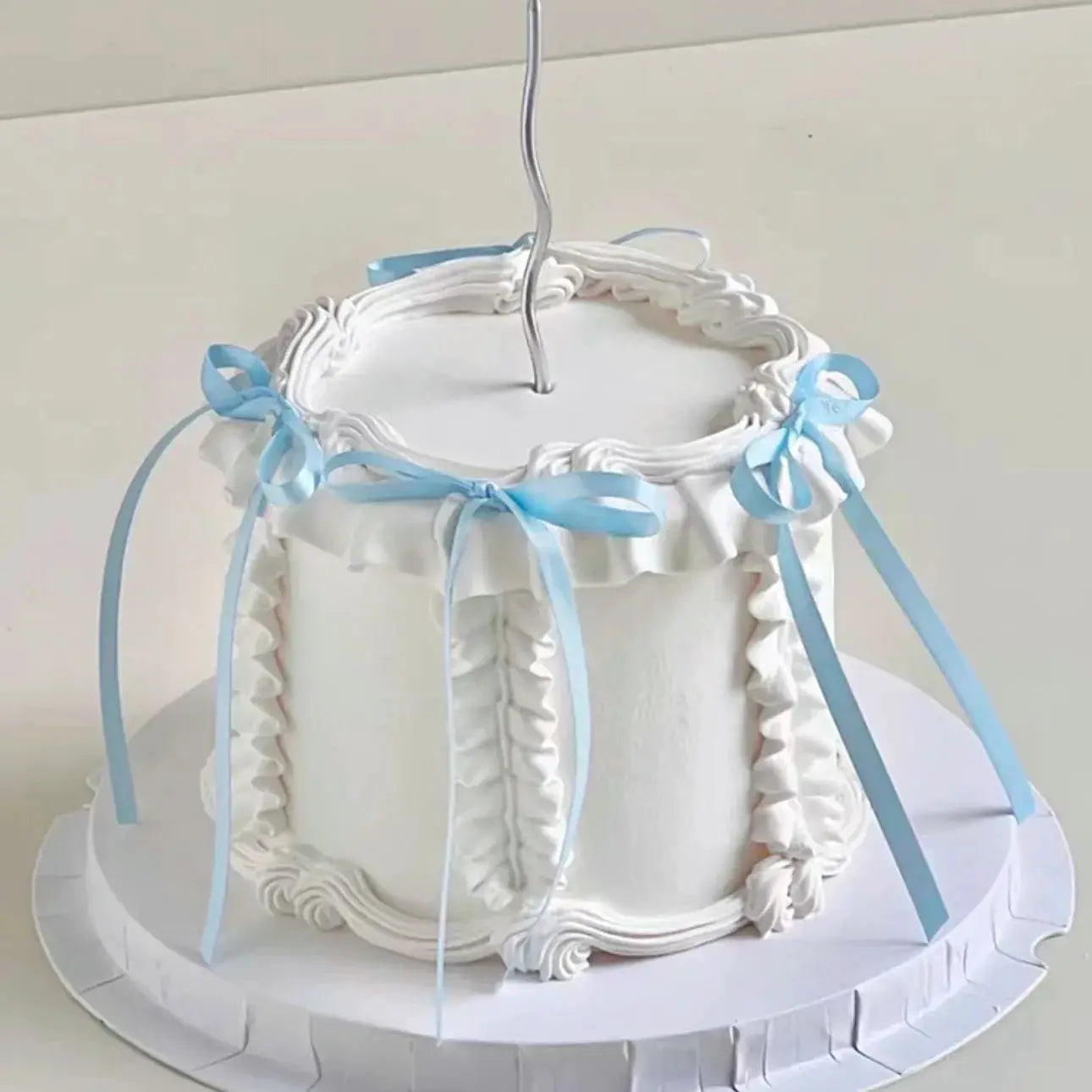 Bow Cake Toppers 10 To 50 Pcs Fabric Bowknot Ribbons For Birthday Wedding Baby Shower Party Decorations Dessert Picks