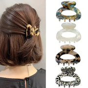 Elegance Hair Small Oval Claw Clip Acetate Secure Grip For Women Elegant Sophisticated Style
