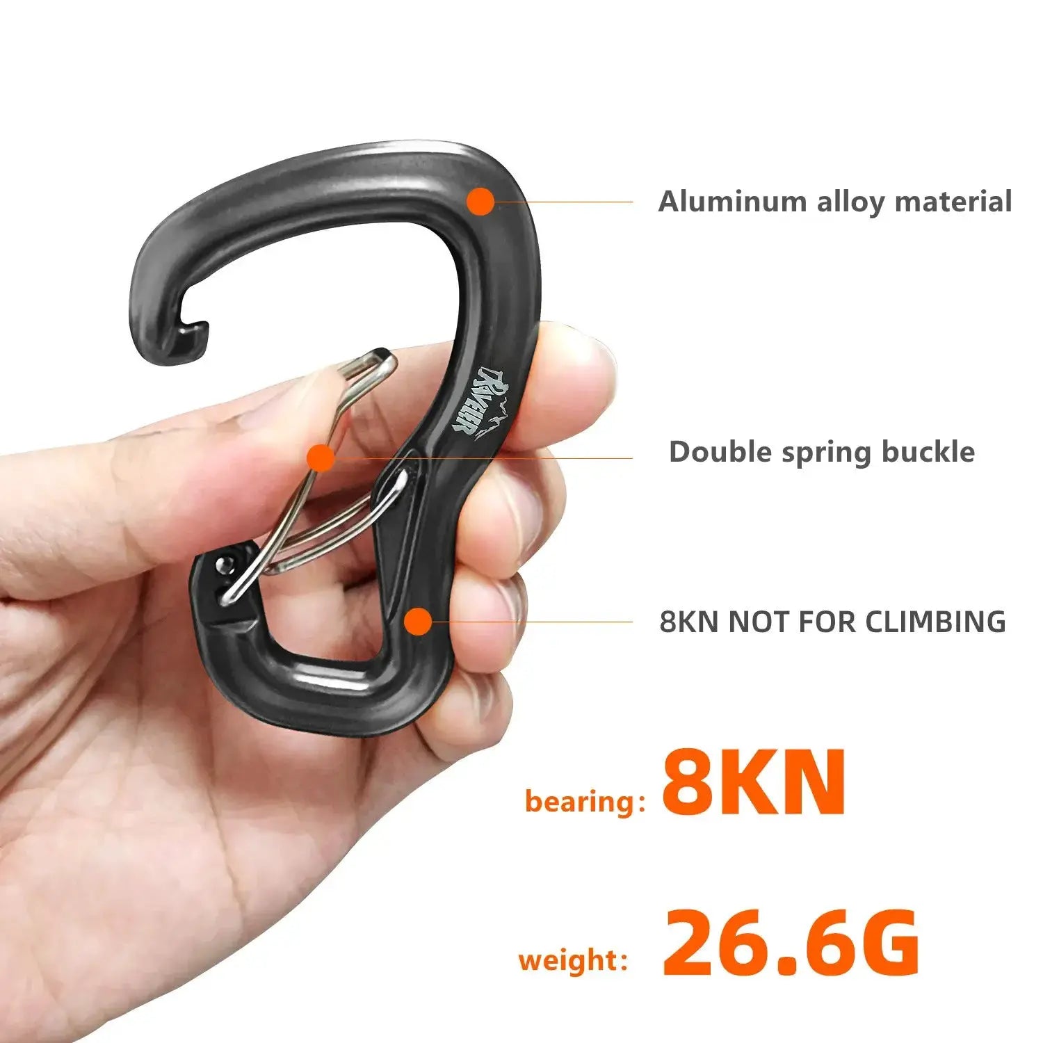 Simples Market outdoor hammock double locking buckle, aluminum alloy quick-hanging hardware