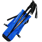 Outdoor walking stick carry bag by Simples Market, blue waterproof trekking pole bag with straps and zippers