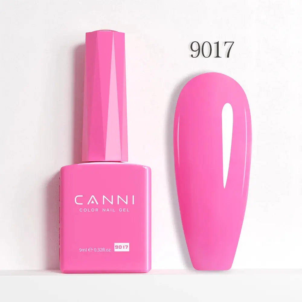 Canni Hema Free Nail Gel Polish Christmas Red Collection Semi Permanent 9ml Long Lasting Shine