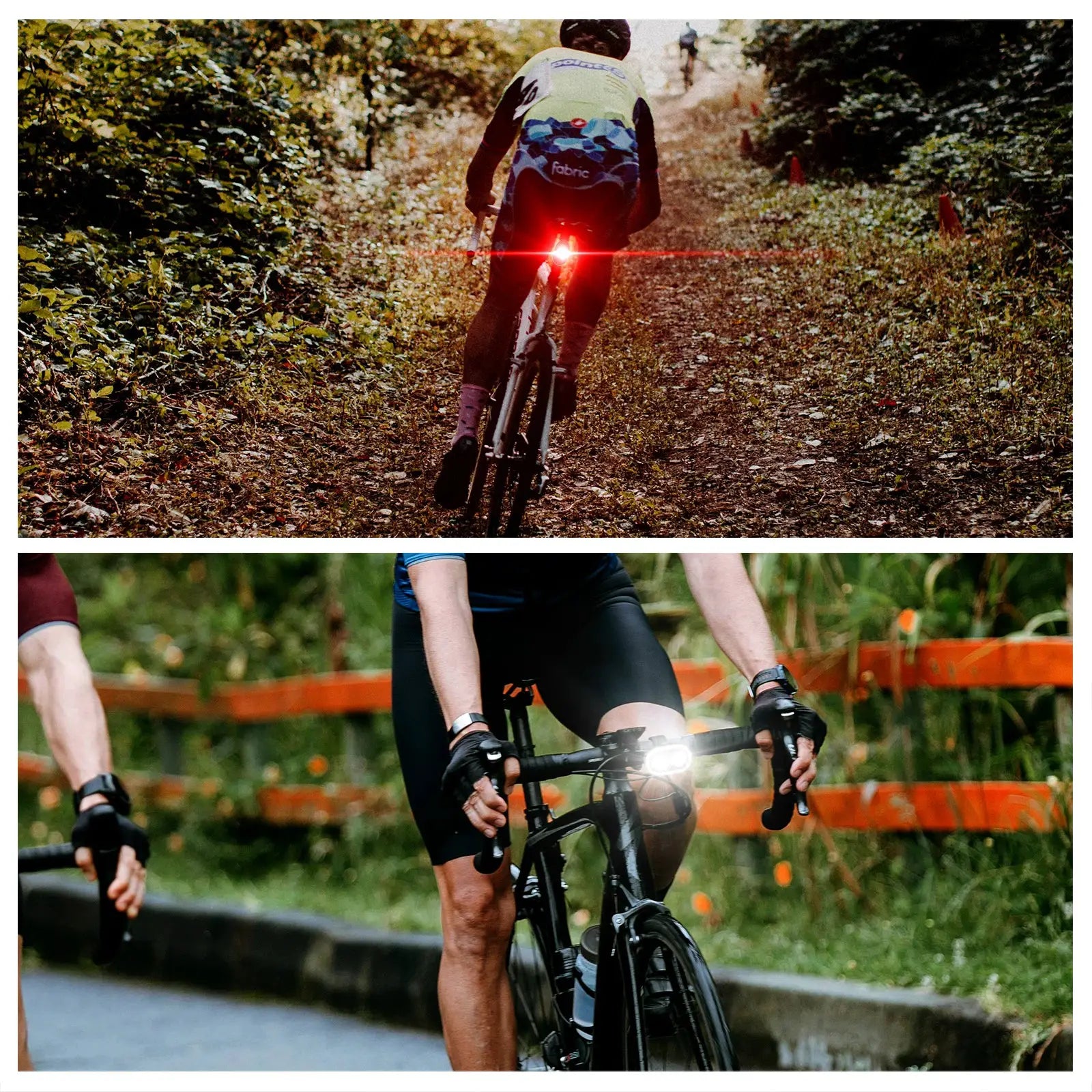 CYCLAMI CY300T Smart Brake Sensing Front And Rear Light Waterproof MTB And Road Bike Lighting Set