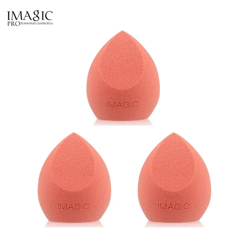 Imagic 3 Piece Hydrophilic Non Latex Makeup Puff Set For Wet And Dry Use Flawless Foundation And Concealer