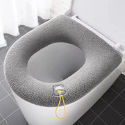 CozyNest Universal Pumpkin Pattern Toilet Seat Cover And Warm Mat Soft Hygienic Comfort For Most O Type Toilets
