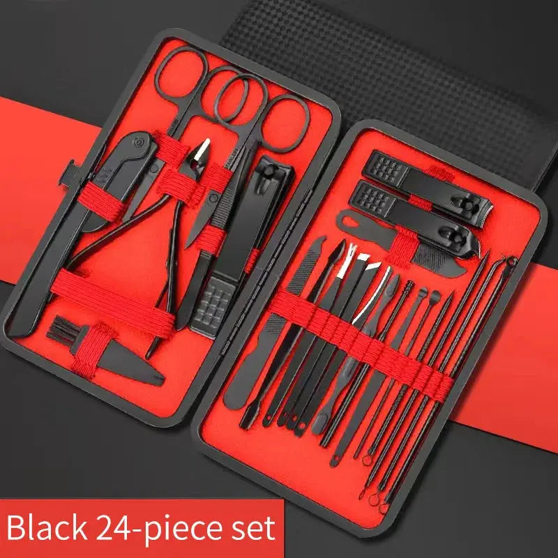 Nail Clipper Set Professional Manicure And Pedicure Tools Stainless Steel Grooming Kit For Nails