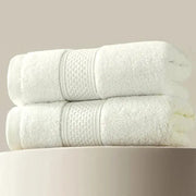 Two Pack Thickened Cotton Face Towels 100 Percent Cotton Absorbent Soft Bath Towels For Adults
