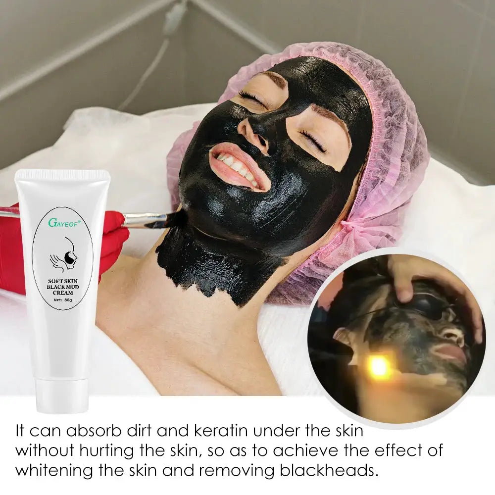 Carbon Gel Black Face Cream Mask For Deep Cleaning And Whitening With Laser And Nano Light Toner Skin Rejuvenation Tool