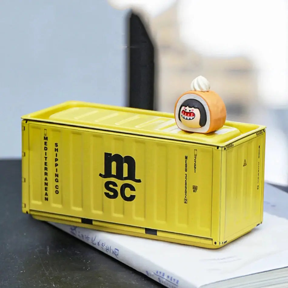 Mini Iron Storage Box Miniature Desktop Organizer Sea Freight Container Design Creative Decoration For Collectors Gift