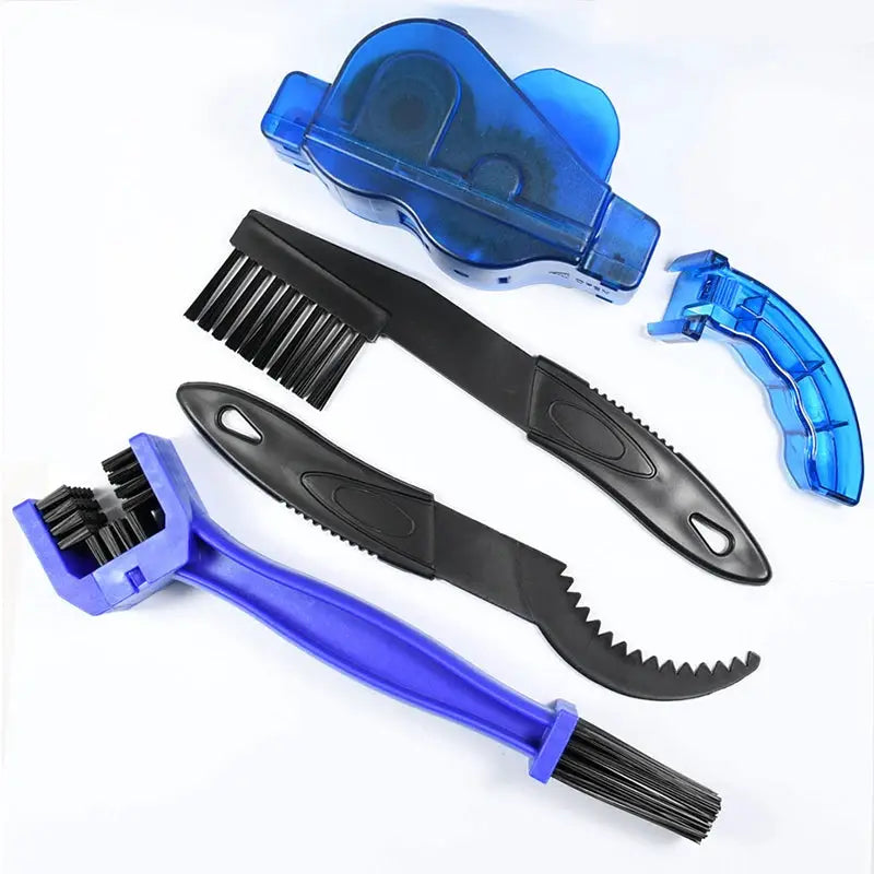 Portable Bicycle Chain Cleaner Kit With Brushes Scrubber Wash Tool For Mountain Bike Cleaning Outdoor Accessory