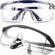 SafeGuard 2 Pack Anti Splash Safety Glasses Lightweight Impact Resistant Lenses For Dust Wind Debris Protection