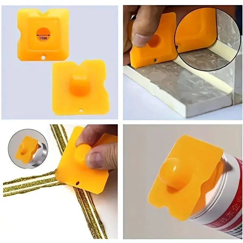 Silicone caulking tool set, 15pc, orange by Simples Market