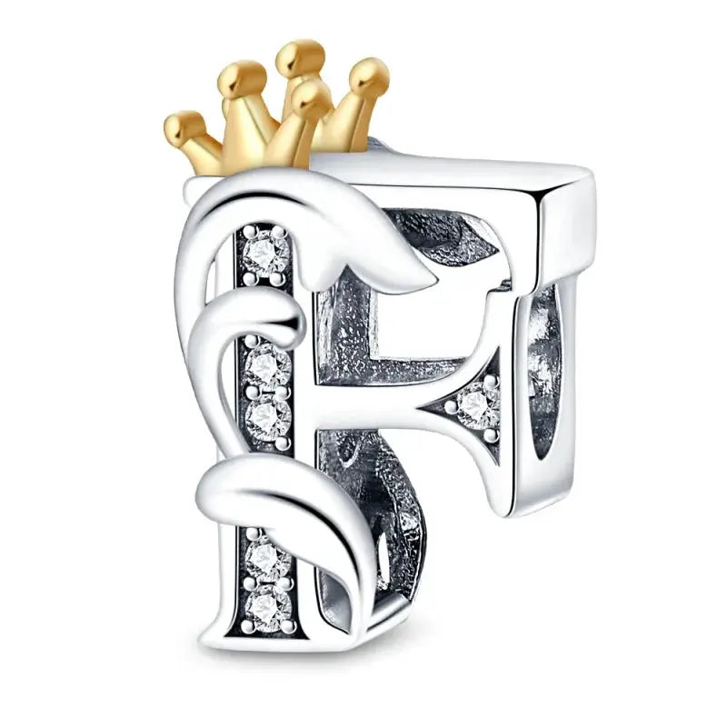 925 Sterling Silver Alphabet Charms A to Z Beads for Women Fit Original Bracelet DIY Jewelry Gift