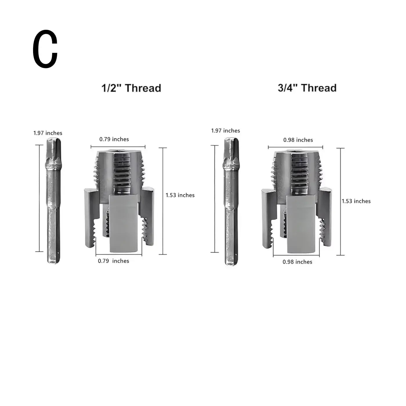 Integrated Internal And External Pipe Threading Tool Kit For Electric Drill PVC Pipe Threader